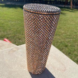 Rose Gold Rhinestone Starbucks Tumbler